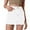 White, variant on Women'S High Waist Stretchy Denim Bodycon Mini Skirt Casual Washed Jean Style With Functional Pockets
