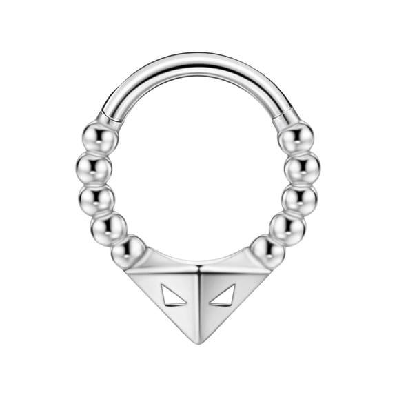 FANSING Halloween Septum Jewelry 16g Alien Septum Ring Surgical Steel Piercing Rings 16 Gauge 8mm Daith Hoop Earring