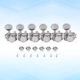 thumbnail image 3 of EeaseCA 6PCS Right Side Nickel Lock String Tuners Electric Guitar Machine Heads Tuners Guitar Use Tuning Pegs(Silver), 3 of 7