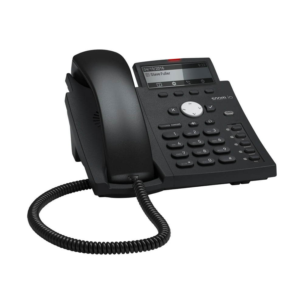 snom D315 VoIP phone 3way call capability SIP 4 lines black