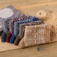 thumbnail image 3 of 5 Pairs Man Socks Breathable Snowflake Cushioned Crew Socks Athletic Socks, 3 of 10
