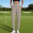 thumbnail image 3 of Women's Golf Pants Casual Stretch Work Ankle Pants High Waist Business Dress Pants with Pockets for Yoga Travel, 3 of 6