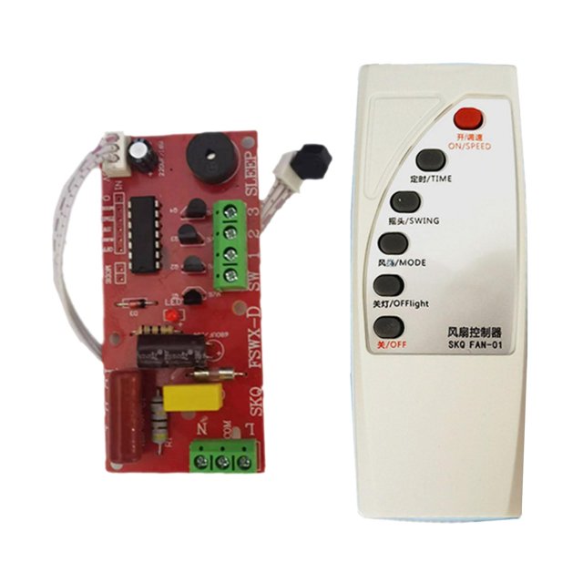 Panel de control remoto del ventilador, placa de modificación de control remoto, módulo controlador de ventilador de 3 cables, portátil, resistente y Versión CHN ENG