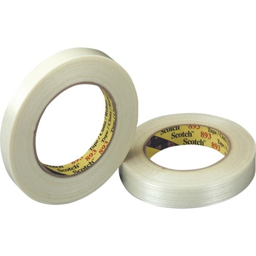 Scotch General Purpose Filament Tape 1' Width x 60 yd Length - 3' Core - Glass Yarn Backing - 1 / Roll - Clear