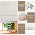 thumbnail image 6 of ZimJAHO No Drill Roman Shades – Top Down Bottom Up, Cordless Blackout Blinds for Bedroom, UV Blocking, Easy Install, Linen Ivory, 27"Wx48"H, 6 of 11