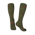thumbnail image 4 of Fotbe Red Snake print Women's Men's Novelty Crew Socks Cotton Socks Knee High Socks for Walking,Running,Nurses,Pregnancy, 4 of 9