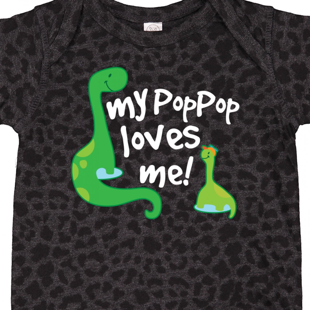 Inktastic My Pop Pop Loves Me Dinosaur Boys or Girls Baby Bodysuit