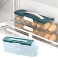 thumbnail image 2 of Vikakiooze Kitchen Storage Refrigerator Side Door Eggs Storage Box, Refrigerator Side Door Slide Dedicated Eggs Rack, Refrigerator Eggs Storage Container, Refrigerator Eggs Tray Container, 2 of 7