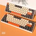thumbnail image 6 of XIANJINO 60% Wired Gaming Keyboard, Pudding Keycaps with Translucent Layer,RGB Ultra-Compact Mini Keyboard, Waterproof Small 68 Keys Keyboard for Office/Gaming (shimmer), 6 of 8