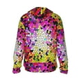 thumbnail image 2 of Picia Colorful Tie Dye Stained Glass 3 Women's Men's UPF 50+ Sun Protection Hoodie Shirt Long Sleeve SPF Fishing Outdoor UV Hiking Lightweight Shirts-, 2 of 9