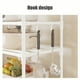thumbnail image 5 of Carrito de almacenamiento de cocina (1 unidad) estante utilitario rodante de 6693 x 1654 x 1260 pulgadas unidad de estantería de plástico con ruedas para organizar la despensa el, 5 of 7