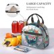 thumbnail image 5 of Disketp Travel Around The World Lonchera Térmica para Mujer y Hombre, Bolsa de Almuerzo Reutilizable e Impermeable para Trabajo, Viajes y Picnic, 5 of 7