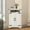 White, variant on Ataucjin Bathroom Cabinet,Corner Cabinet with Barn Doors & Adjustable Shelf, Bathroom Table with Storage for Small Spaces, Kitchen, Living Room