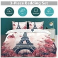 thumbnail image 6 of Duvet Cover Queen Size Eiffel Tower 3 Pcs Duvet Cover Set Bedding Sets Queen Soft Breathable, 6 of 6