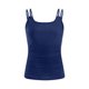thumbnail image 4 of Conjunto de Bikini de Cintura Alta para Mujeres sin Mangas Sólido, Empujable Acolchado Traje de Baño de Corte Alto Ropa de Playa de Verano, 4 of 6