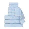 thumbnail image 3 of Superior Rayon from Bamboo Soft Modern 9-Piece Towel Set, Light Blue, 3 of 13