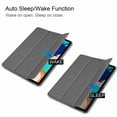 thumbnail image 3 of Allytech Case for Apple iPad Pro 12.9-Inch 2020 Model 4th Generation (NOT for 2018 Model), Compatible with Apple Pencil Cover with Auto Wake/Sleep Slim Stand Folio Full Protection, Gray, 3 of 8