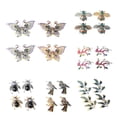thumbnail image 3 of simhoa 4 Pieces Colored Fashion Enamel Alloy Flatback Embellishment Animal Decorative 48x33mm bird, 3 of 8