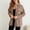 Brown, variant on ClodeEU Womens Oversized Lapel Button Down Jacket ,Casual Long Sleeve Trendy Shacket Jacket Coffee,Womens Plus L