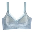 thumbnail image 3 of Ropa interior de talla grande para mujer, sujetador pequeño con pecho grande, fino, ajustable, para chicas gorditas, sin aros, fruncido en la parte superior, sujetador parammary colocado, 3 of 5