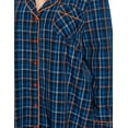 thumbnail image 6 of Ashford & Brooks Women's Woven Plaid Long Sleeve Button Down Sleep Shirt Nightshirt, 6 of 6