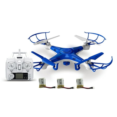 Alta Quadcopter ProCam RC Drone with Camera, Remote Control and 3 Batteries
