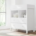 Storkcraft Alpine 2Drawer Infant Changing Table Dresser, White