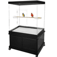 Curated visual reference: Visual Reference: Pennzoni Extra Large Bird Cage For Macaws Parrots Crystal Clear