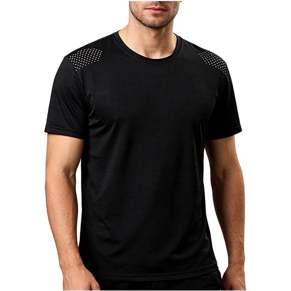 Men's Moisture Wicking Shirts, Quick Dry T Shirts for Men, Breathable Athletic Tops, Casual Short Sleeve Tees for Gym, Workout, Running