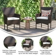 thumbnail image 4 of Flash Furniture Maxim Wicker Patio Armchairs, Espresso/Cream, Set of 4, 4 of 9