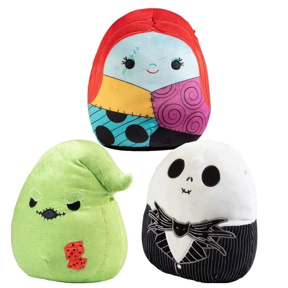 Jack and Sally Plush Toys, The Nightmare Before Christmas Dolls, Birthday Gifts for Kids/3PCS