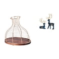 thumbnail image 1 of Portacorchos de vino,Soporte de metal para corcho de vino,tapón de vino,expositor,Estatua de ciervo alce,Figuras de alce y ciervo,decoración del hogar,estatuas de resina,Estatua de escultura, 1 of 8