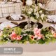 thumbnail image 4 of Luxshiny Floral Simulada Para Con Soporte Para Vela En Interior Y Exterior, 4 of 8