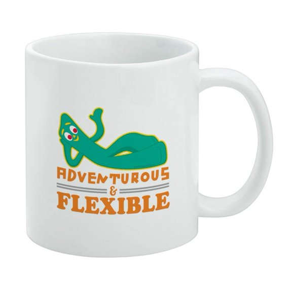 Adventurous and Flexible Gumby White Mug