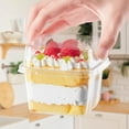 thumbnail image 6 of 40 Pcs 8 oz Plastic Dessert Cups Set with 40pcs Plastic Dessert Cups, 40pcs Lids and 40pcs Sporks, Clear Square Cake Cups Dessert Containers for Pudding Parfait Fruit Yogurt and Shortcake, 6 of 7
