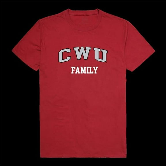Central Washington University Wildcats Family T-Shirt, Cardinal - 2XL