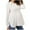 White, variant on ShomPort Womens Maternity Casual Shirt Turndown Long Sleeve Half Button Peplum Blouses Business Pregnancy Loose Tunic Tops