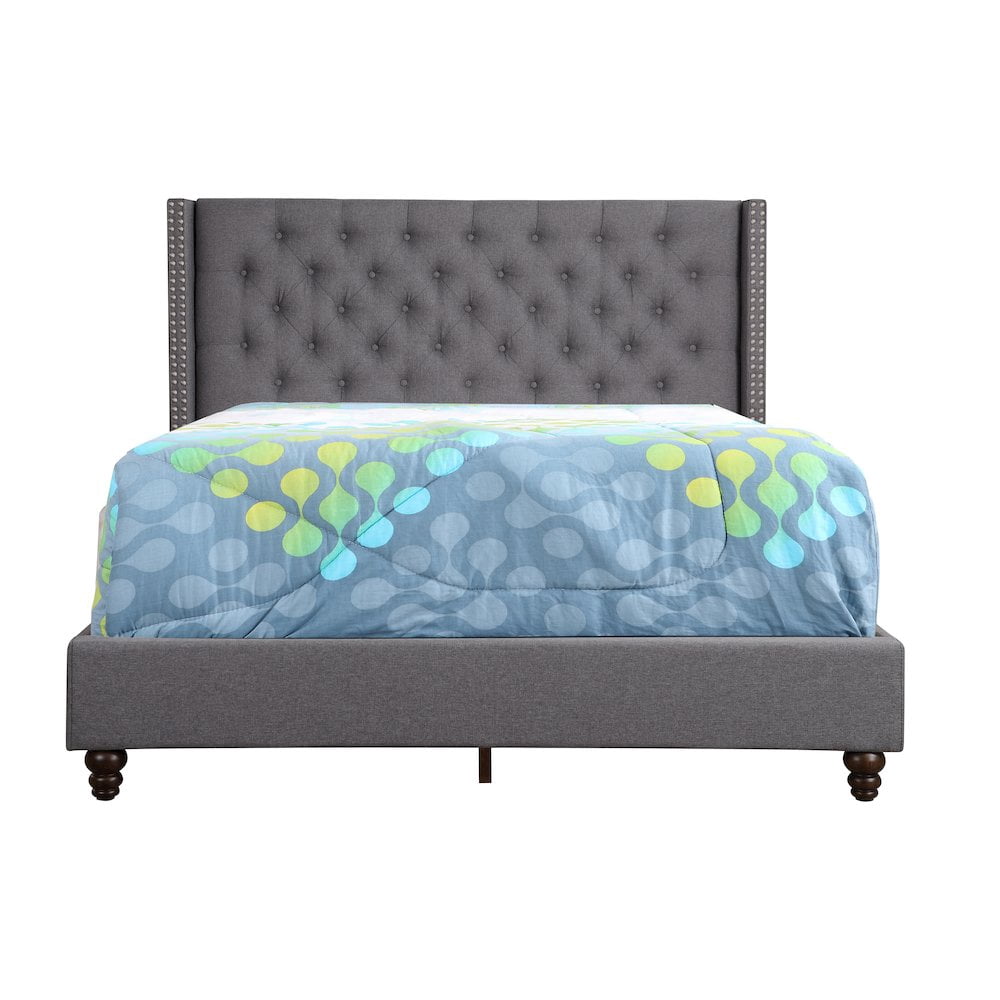Glory Furniture Julie Queen Bed in Gray Color