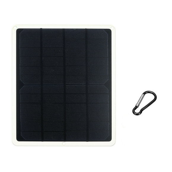20W DC 5V Solar Panel Monocrystalline Solar Charger with Output USB & Type-C Ports for
