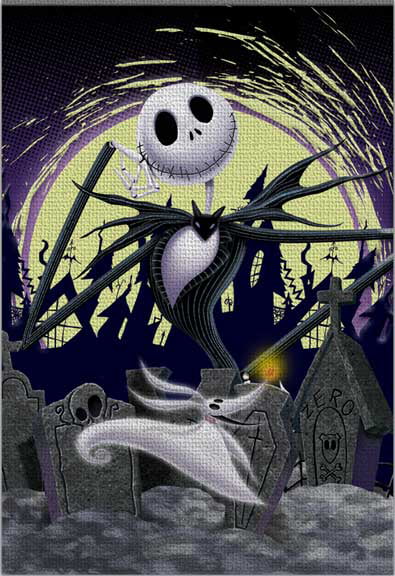 16” x 24 The  Nightmare Before Christmas Canvas Print Wall Art