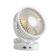 thumbnail image 1 of Ventilador de Mesa con Clip Recargable y Ventilador Colgante 3 Velocidad 360 ° Ventilador Giratorio para Viajes y Uso en el Hogar, 1 of 5