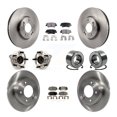 thumbnail image 1 of Transit Auto Front Rear Wheel Hub Bearings Assembly Disc Brake Rotors and Semi-Metallic Pads Kit (10Pc) for Car 2017 Kia Forte Koup Turbocharged - Left Right Side (Driver Passenger) KBB-106391, 1 of 10