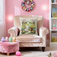 thumbnail image 6 of OAVQHLG3B Christmas Throw Pillow Covers 17.7x17.7 Inch, Festive Cushion Covers with Santa, Reindeer, Bunny, and Holiday Ornaments, Soft Short Plush Pillow Covers for Sofa, Couch or Bed, 6 of 6