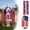 F, variant on Lighted Up Patriotic Garden Decoration Giant Skeleton Independence Day Outfit Set 12ft Skeleton 4th of July Accessories with US Flag Cape String Lights Handheld US Flags Banner Hat Bow