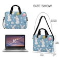 thumbnail image 3 of FORMRS 16" Laptop Bag Carrying Sleeve Case with Handle Travel Shoulder Briefcase, Cartoon Easter Bunnies, 3 of 8