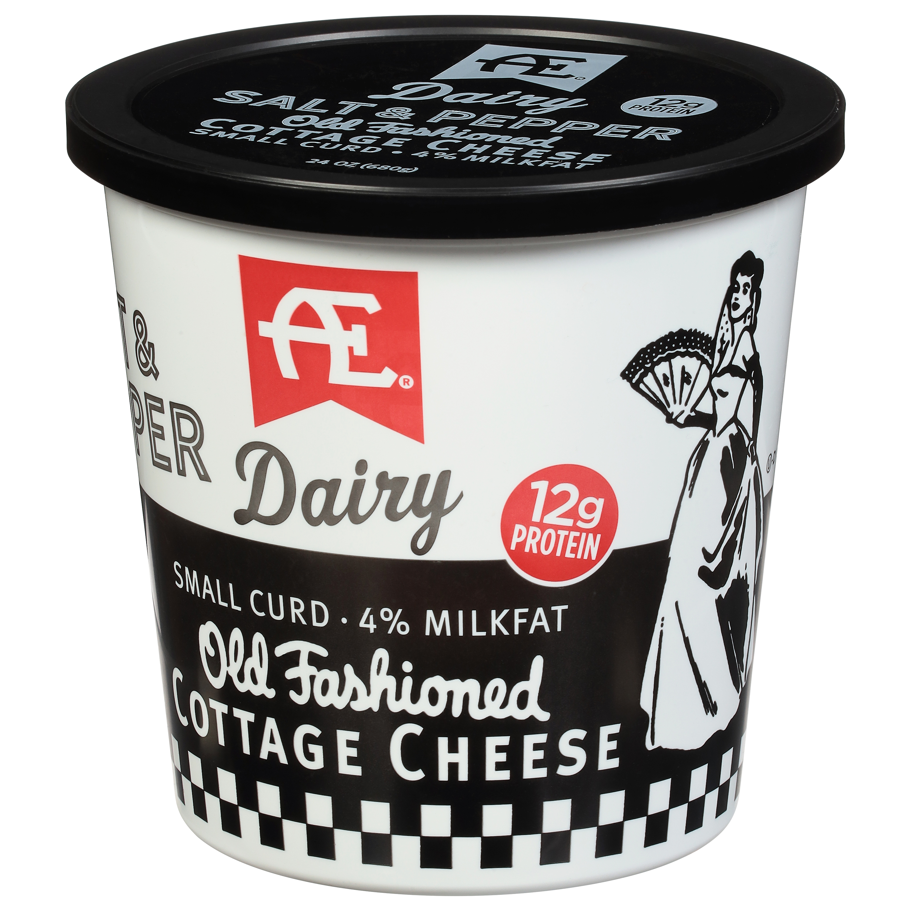 Anderson Erickson 4% Salt and Pepper Cottage Cheese, 24 oz.