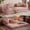 Pink, variant on 78.8" Convertible Sofa Bed, Corduroy Pull Out Couch with Storage Pocket, Folding Futon Sofa Bed, No Assembly Boneless Couch Bed Sleeper Sofa for Living Room Bedroom,Grey