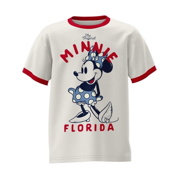 Disney Min Stance FL Youth Girls Ringer Shirt