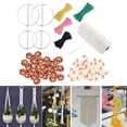 thumbnail image 4 of Cordón de macramé de 3 mm, cuerda de macramé natural, kit para colgar en la pared con cuentas de madera. 109 Piezas, 4 of 9