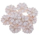 thumbnail image 2 of 10 botones decorativos de flores con diamantes de imitación y perlas artificiales para coser y hacer tú mismo. blanco + perla, 2 of 9
